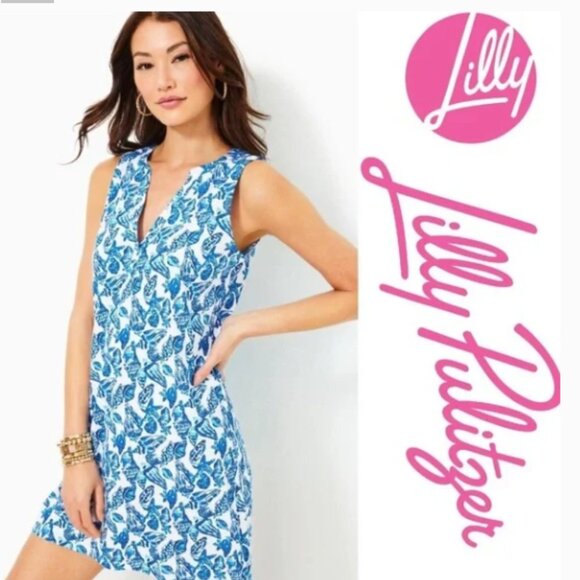 Lilly Pulitzer Dev dress resort white shell collector size large NWT - Picture 1 of 8